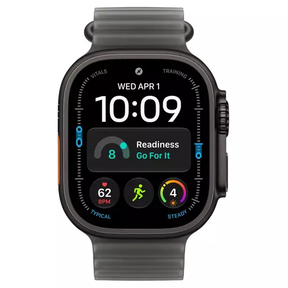 Apple Watch Ultra 4 GPS + Cellular, 49mm Black Titanium Case with Translucent Black Ocean Band MJAY4, 2 image