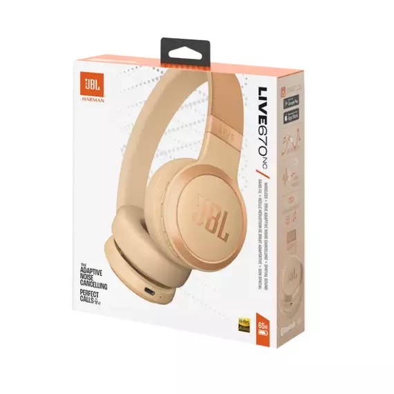 Căști JBL LIVE670NC, Nisip, 4 image