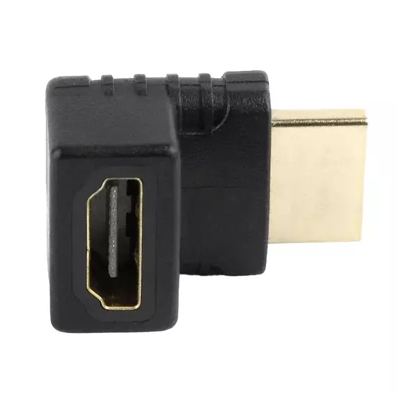 Adaptor Video Cablexpert A-HDMI270-FML, HDMI (M) - HDMI (F), Negru, 2 image