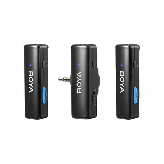 Microfon portabil pentru înregistrare vocală Boya Boyalink, Fără fir, Negru, 5 image