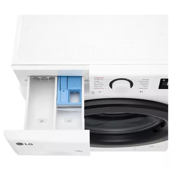 Mașină de spălat LG F4WR510SBW, 10kg, Alb, 8 image