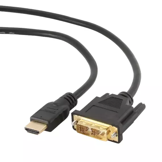 Cablu Video Cablexpert CC-HDMI-DVI-15, HDMI (M) - DVI-I (M), 4,5m, Negru, 2 image