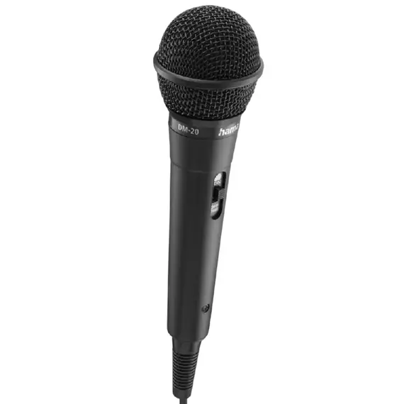 Microfon Karaoke HAMA 46020 DM-20, Cu fir, Negru, 3 image