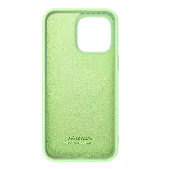Husă Nillkin iPhone 15 Pro, CamShield Silky Silicone, Mint Green, 5 image