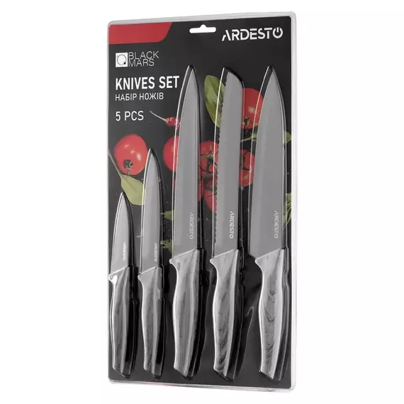 Knife Set Ardesto Black Mars, AR2105BG, 6 image