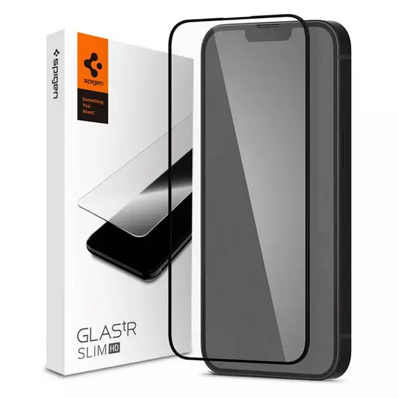 Sticlă de protecție Spigen iPhone 14 Plus, Glass FC, Negru, 2 image