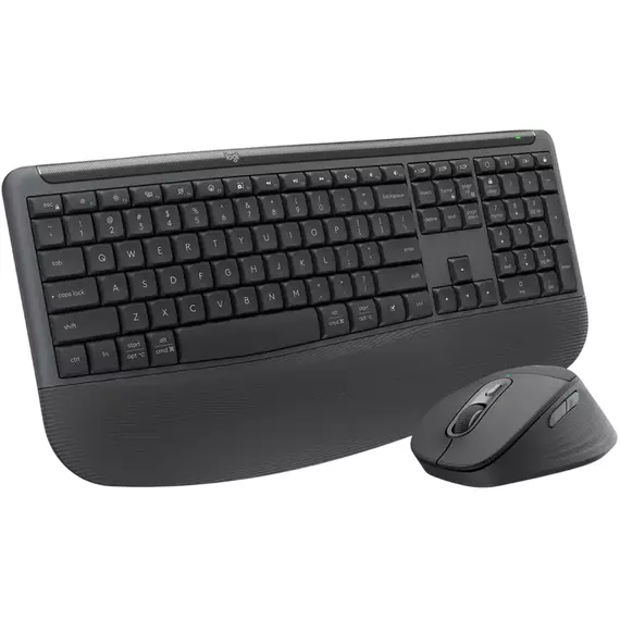 Wireless Keyboard & Mouse Logitech MK880, Signature Comfort Plus, Quiet typing, Concave keys, Palm r, 4 image