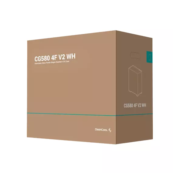 Carcasă PC Deepcool CG580 4F V2, Midi-Tower, Fără PSU, Alb, 6 image