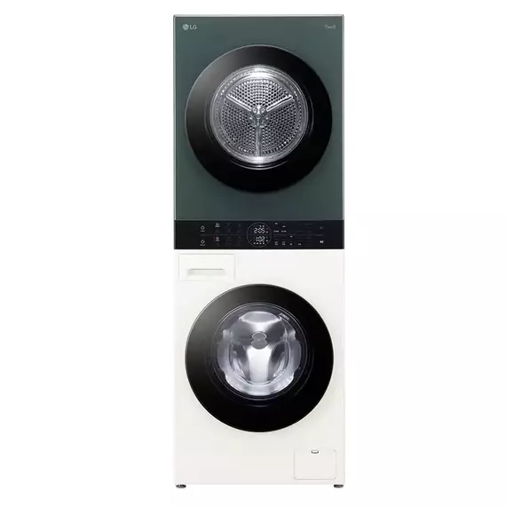 Mașină de spălat cu uscător LG WT1210EGF, 12kg, Verde | Bej, 8 image