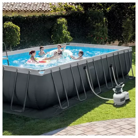 Piscină cu cadru metalic Intex 26364, 31805L, Antracit, 4 image
