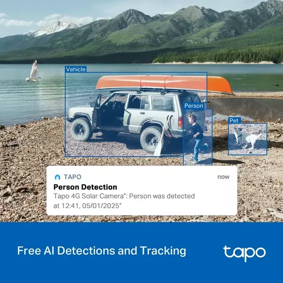 TP-Link Outdoor TAPO C665G KIT, 4K 8Mpix, IP65, Pan/Tilt, 4G/LTE, Battery Powered Security Camera +, 4 image