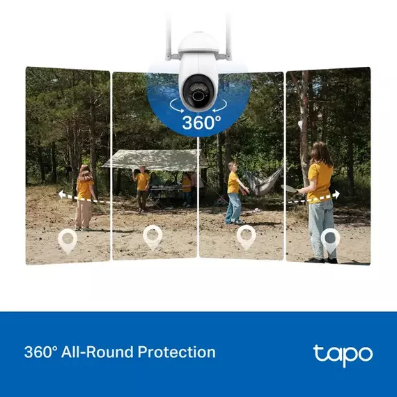 TP-Link Outdoor TAPO C665G KIT, 4K 8Mpix, IP65, Pan/Tilt, 4G/LTE, Battery Powered Security Camera +, 3 image