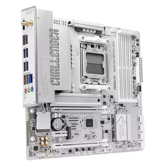 Placă de bază ASRock B850M CHALLENGER WIFI WHITE, AMD B850, Micro-ATX, 5 image