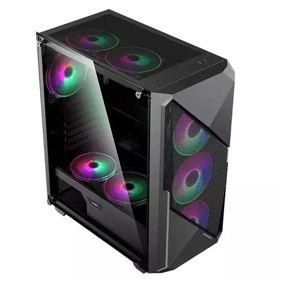 Carcasă PC Gamemax Revolt, Midi-Tower, Fără PSU, Negru, 8 image