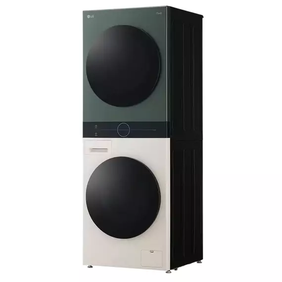 Mașină de spălat cu uscător LG WT1210EGF, 12kg, Verde | Bej, 4 image