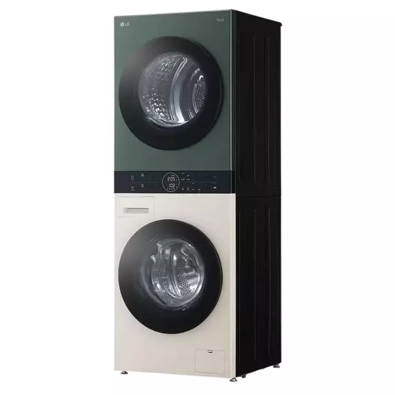 Mașină de spălat cu uscător LG WT1210EGF, 12kg, Verde | Bej, 5 image