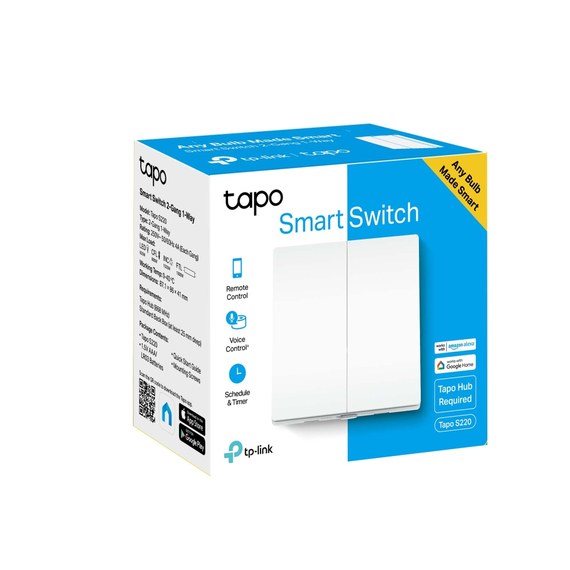 Comutator inteligent de lumină TP-LINK Tapo S220, Alb, 2 image