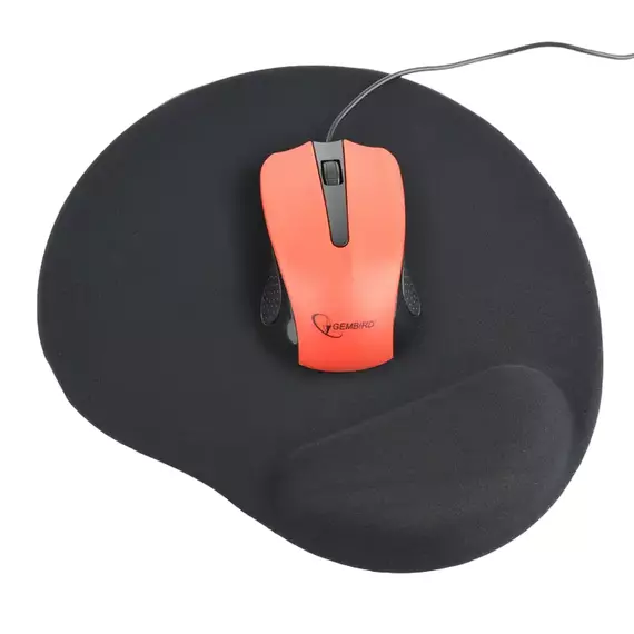 Mouse Pad Gembird MP-GEL-BK, 240mm x 220mm, Negru, 3 image