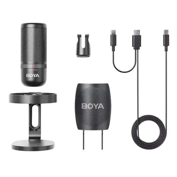 Microfon Gaming Boya K3, USB, Negru, 2 image