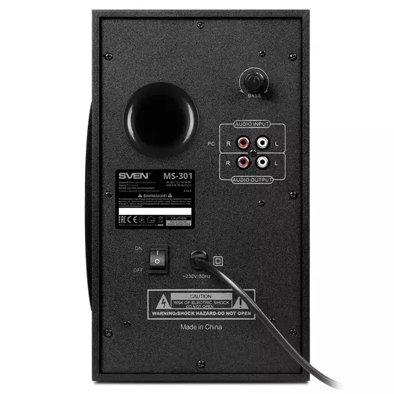 Boxe pentru calculator 2.1 SVEN MS-301, Negru, 4 image