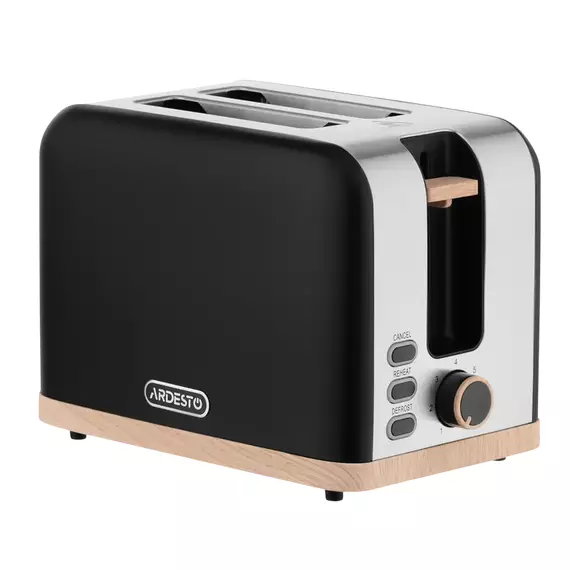Toaster Ardesto T-F420BWD, Negru | Oțel inoxidabil, 4 image