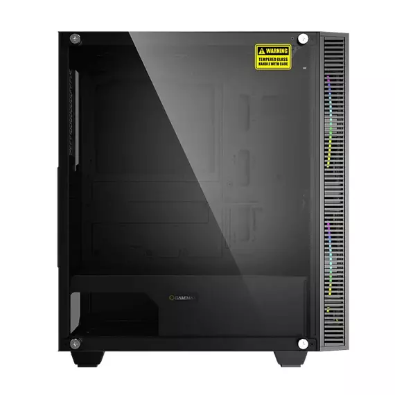 Carcasă PC Gamemax Black Hole, Midi-Tower, Fără PSU, Negru, 7 image