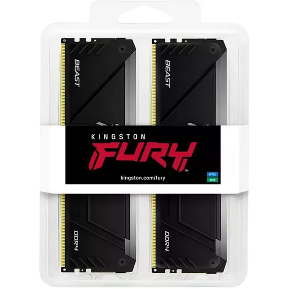 Memorie RAM Kingston FURY Beast RGB, DDR4 SDRAM, 3600 MHz, 32 GB, KF436C18BB2AK2/32, 6 image