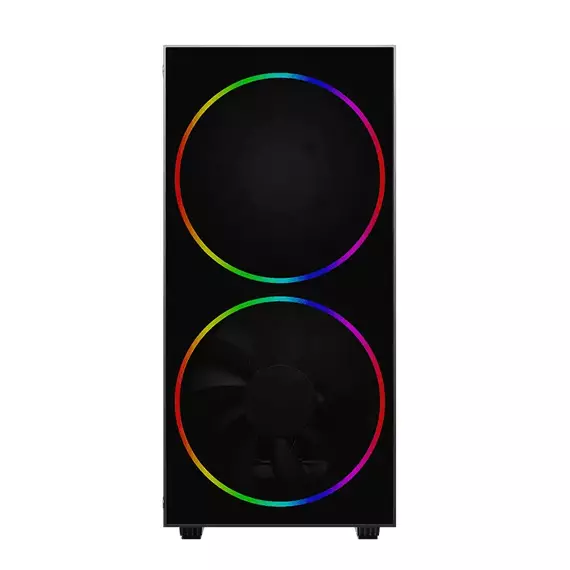 Carcasă PC Gamemax Black Hole, Midi-Tower, Fără PSU, Negru, 5 image