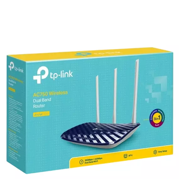 Router fără fir TP-LINK Archer C20, Albastru, 4 image
