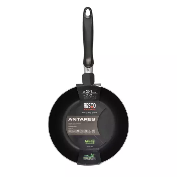 Tigaie WOK RESTO 93601, 24cm, Negru, 3 image