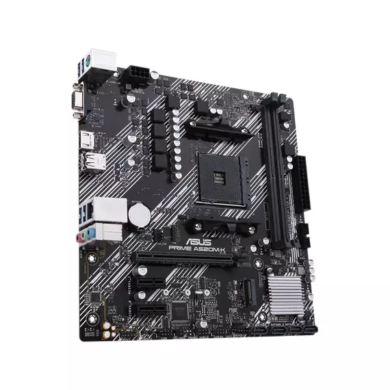Placă de bază ASUS PRIME A520M-K, AM4, AMD A520, Micro-ATX, 4 image