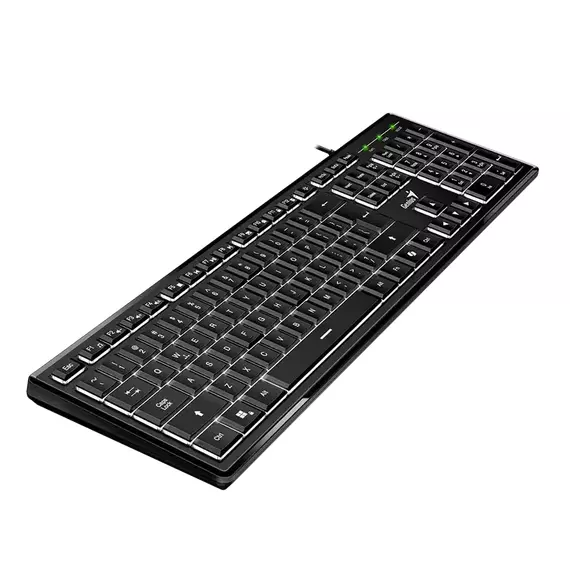 Tastatură Genius SlimStar 820, Cu fir, Negru, 2 image