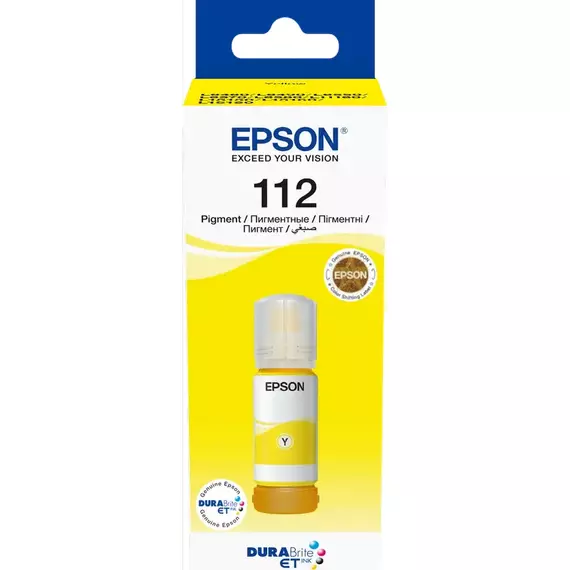 Recipient de cerneală Epson 112 EcoTank, C13T06C44A, Galben, 2 image