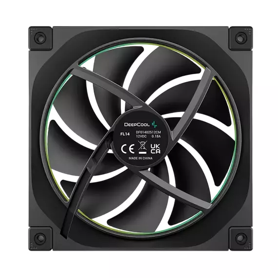 PC Case Fan Deepcool FL14 ARGB 140x140x25mm, ≤31.46 dB, 66,59CFM, 500-1700RPM, PWM, Hydro Bearing, 4, 3 image