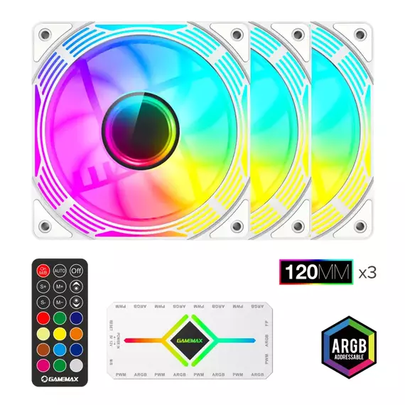 Ventilator PC Gamemax KF300, 120 mm, 8 image