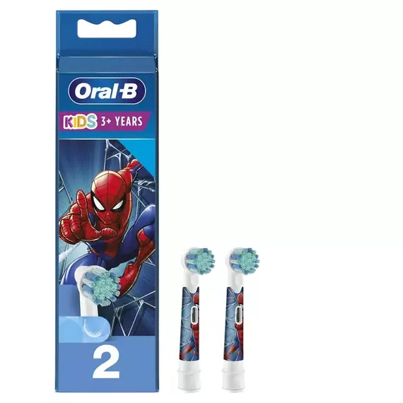 Duză pentru periuța de dinți electrică Oral-B EB10-2 Spider-Man, Albastru | Roșu, 2 image