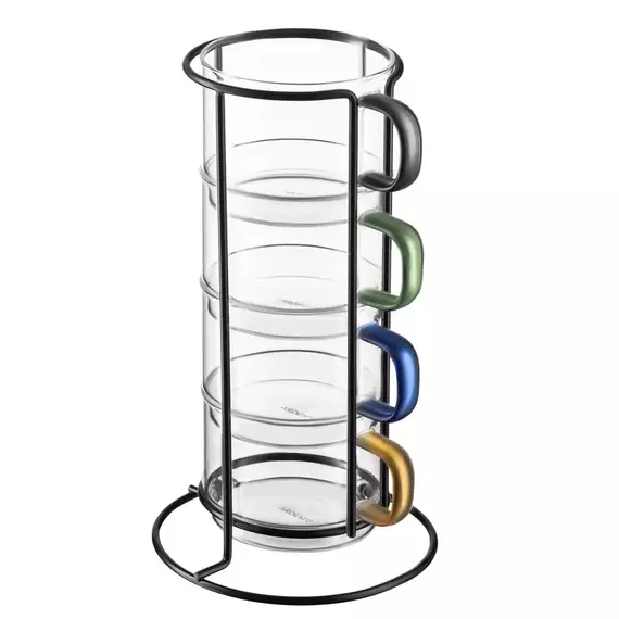 Glass cups Ardesto Shine mix 350 ml 4 pcs, AR2635BS, 5 image