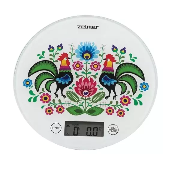 Cântar electronic de bucătărie Zelmer ZKS1611, Alb