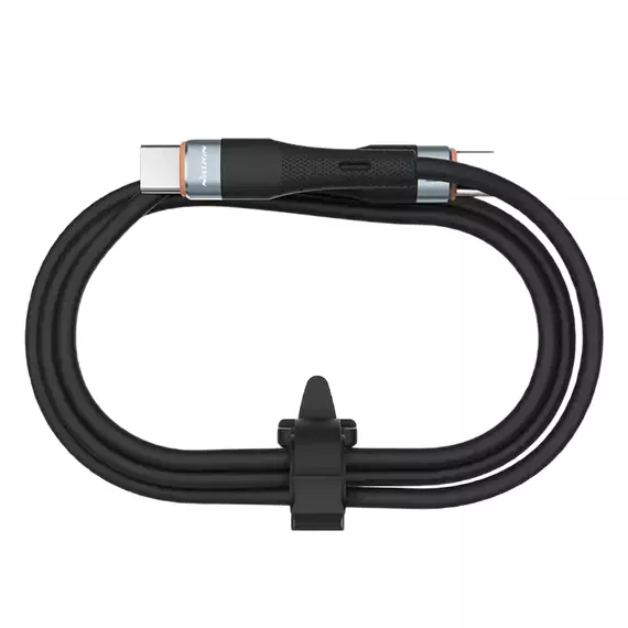 Cablu de încărcare Nillkin Type-C to Type-C Cable, Flowspeed, USB Type-C/USB Type-C, 1,2m, Negru, 3 image