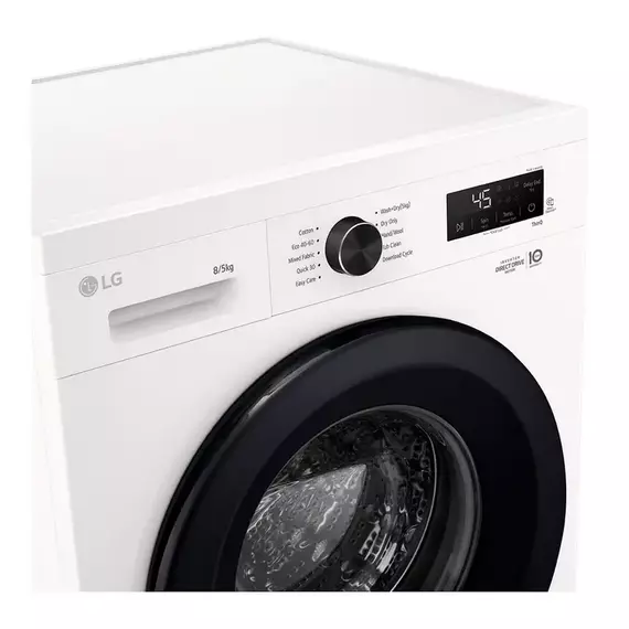 Mașină de spălat cu uscător LG W4X1085NWK, 8kg, Alb, 4 image
