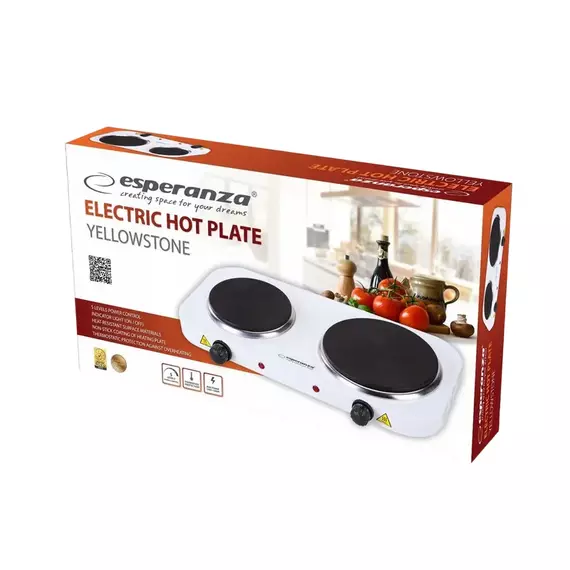 Plită electrică mini Esperanza EKH007W, Alb, 2 image