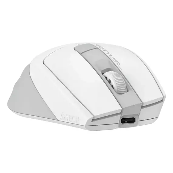Wireless Mouse A4Tech FG35CS Plus, Fstyler 2.4G Rechargeable With Silent Button , White, 2 image