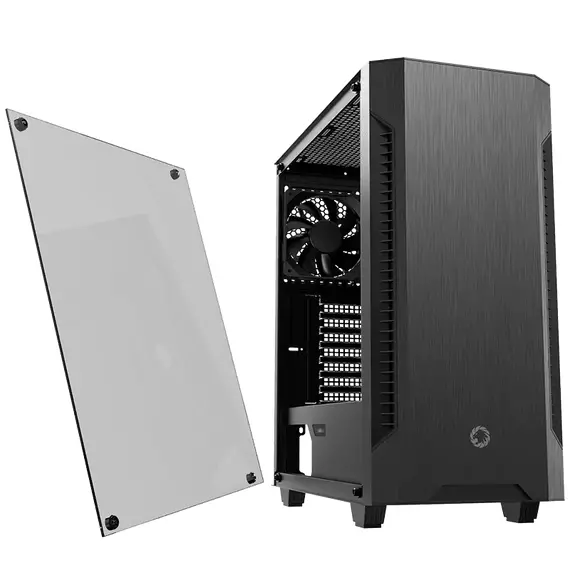 Carcasă PC Gamemax Fortress TG, Midi-Tower, Fără PSU, Negru, 2 image