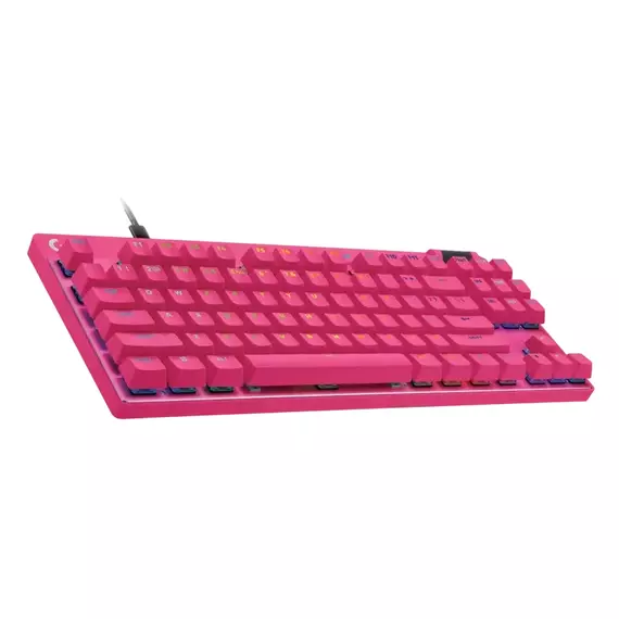 Tastatură Logitech G Pro X TKL Rapid, Cu fir, Magenta, 3 image