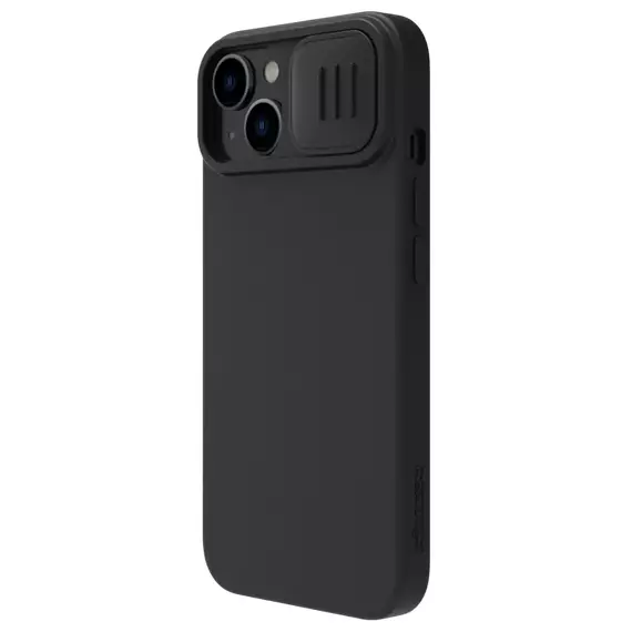 Husă Nillkin iPhone 15 Plus, CamShield Silky Silicone, Elegant Black, 5 image