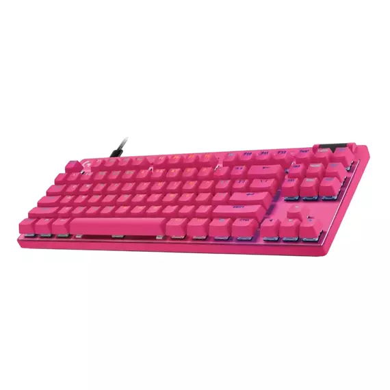 Tastatură Logitech G Pro X TKL Rapid, Cu fir, Magenta, 4 image