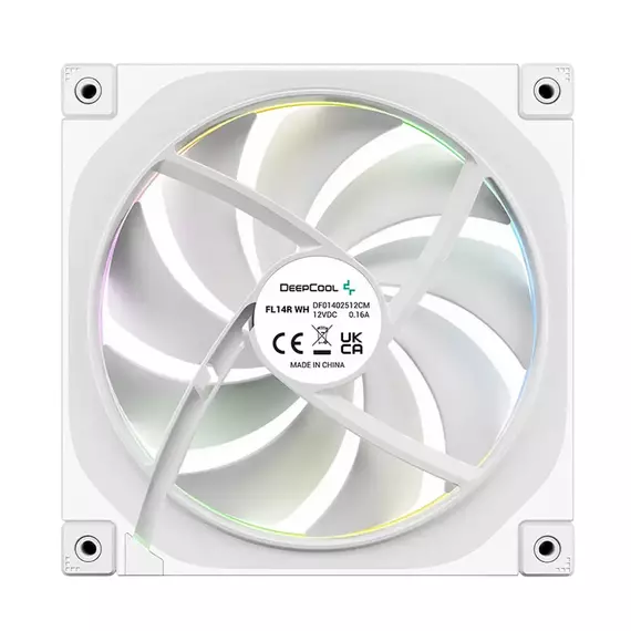PC Case Fan Deepcool FL14 Reversed ARGB 140x140x25mm, ≤31.46 dB, 66,59CFM, 500-1700RPM, PWM, Hydro B, 3 image