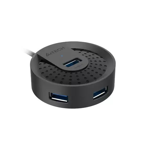 Adaptor Hub A4Tech HUB-30C, Negru, 2 image