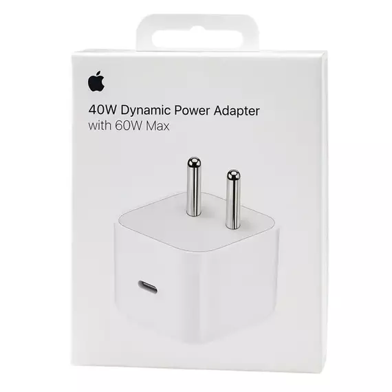 Original Power Adap. Apple 40W USB-C Dynamic with 60W Max , MGTU4, White, 4 image