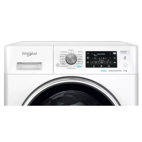 Mașină de spălat Whirlpool FFD 9489 BCV EE, 9kg, Alb, 4 image